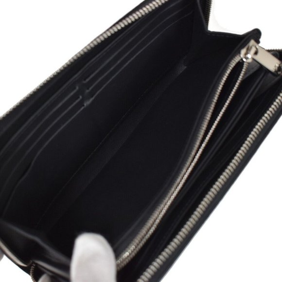 Authentic LOUIS VUITTON Zippy Wallet Long Monogram Mahina Leathr Black - Picture 12 of 15